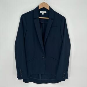 Elizabeth and James Blazer Sz 6 Navy Single Button Career Jacket – Small Flaw